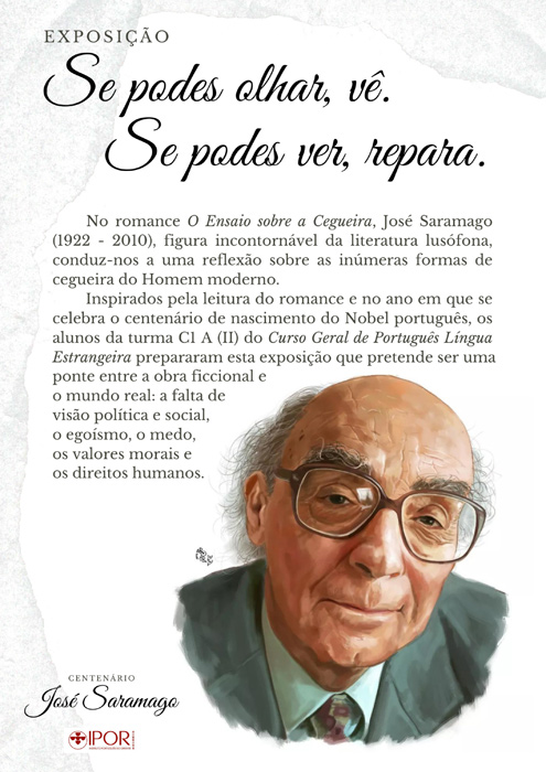 Se podes olhar, vê. Se podes ver, José Saramago - Pensador